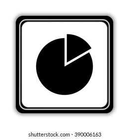 Pie chart graph - Diagram  - black vector icon