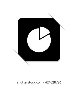 Pie chart graph - Diagram  - black vector icon