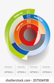 Pie chart graph. vector illustration. Can be used for infographics