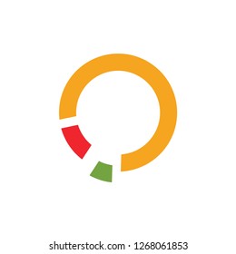 Pie chart graphic icon design template illustration