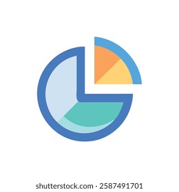 Pie Chart Icon for Academic Resources