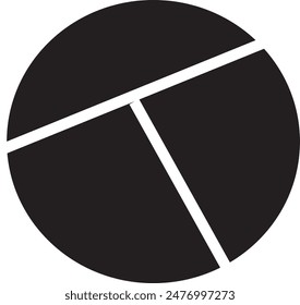 Gráfico circular icono artes diseño eps 10