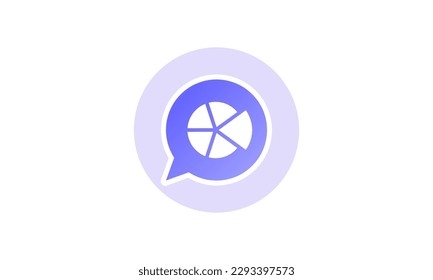 Pie chart icon, Business, financial report research, data analysis sign, symbol, logo vector illustration