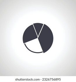 pie chart icon. circle segment analyzing diagram icon