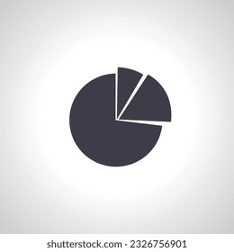 pie chart icon. circle segment analyzing diagram icon