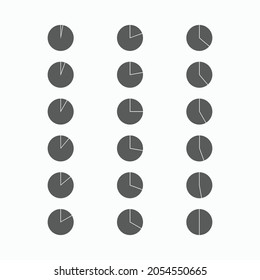 icono de gráfico circular, vector de gráfico circular