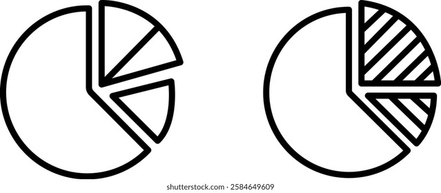 Pie Chart Icon – Data Visualization Symbol Representing Statistics, Analytics, and Business Insights