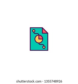 Pie Chart icon design. Marketing icon vector illustration