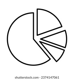 Pie Chart Icon Design For Personal And Commercial Use
