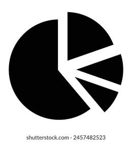 Pie Chart Icon Design For Personal And Commercial Use