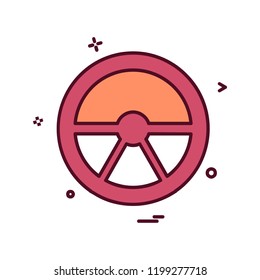 Pie chart icon design vector