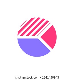 pie chart icon design. vector illustration