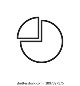 Pie Chart Icon Design Vector Template