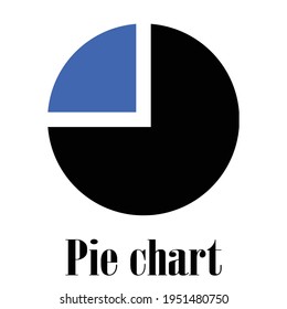 vector de diseño de icono de gráfico circular