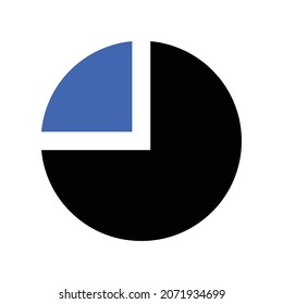 pie chart icon design vector