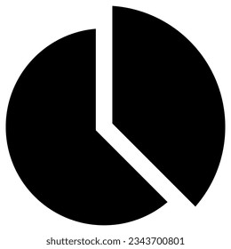 pie chart icon design, vector, best used for interface