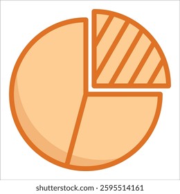 Pie Chart Icon Element For Design