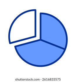 Pie Chart Icon Element For Design