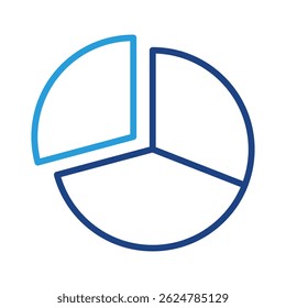 Pie Chart Icon Element For Design