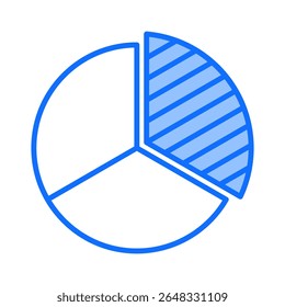 Pie Chart Icon Element For Design