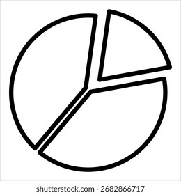 Elemento de icono de gráfico circular para diseño de ilustración