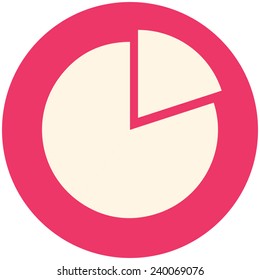 Pie chart icon (flat design)