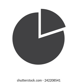 Pie chart icon (flat design)