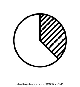 icono de gráfico circular, icono de diseño de esquema de gráfico