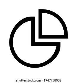 Pie Chart Icon for Graphic Design Projects