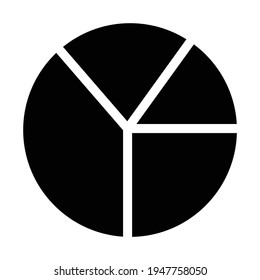 Pie Chart Icon for Graphic Design Projects