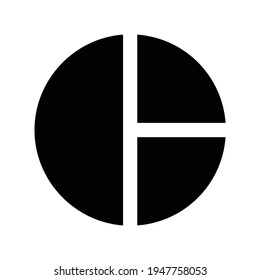 Pie Chart Icon for Graphic Design Projects