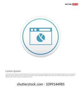 Pie Chart Icon Hexa White Background icon template