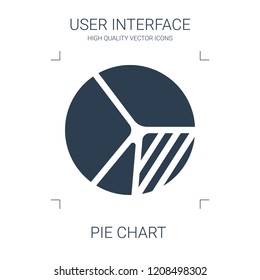 pie chart icon. high quality filled pie chart icon on white background. from user interface collection flat trendy vector pie chart symbol. use for web and mobile