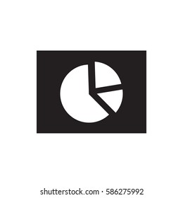 pie chart icon illustration 
