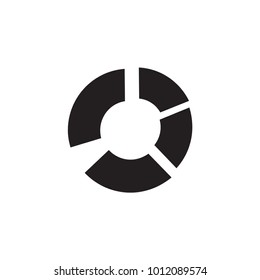 pie chart icon illustration isolated vector sign symbol