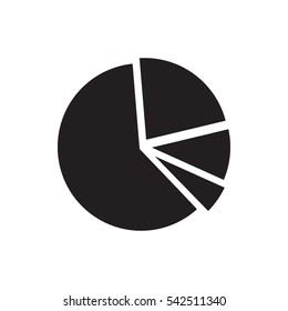 pie chart icon illustration isolated vector sign symbol