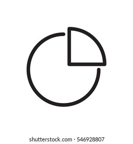 pie chart icon illustration isolated vector sign symbol