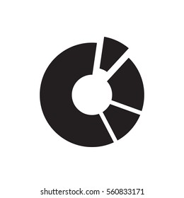 pie chart icon illustration isolated vector sign symbol