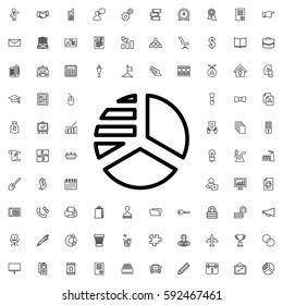 pie chart icon illustration isolated vector sign symbol. Company icons vector set.