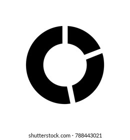 pie chart icon illustration isolated vector sign symbol 