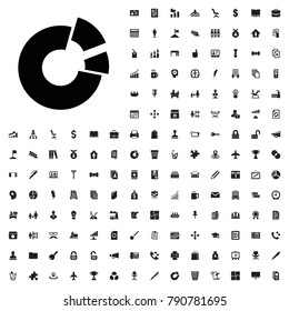 Pie chart icon illustration isolated vector sign symbol. editable company icons vector set.