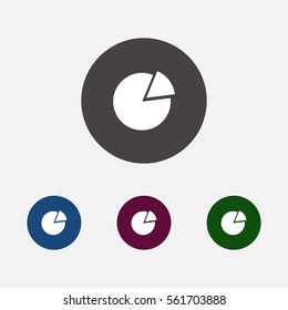 pie chart icon illustration vector, can be used for web and mobile.
