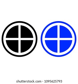 Pie Chart icon, isolated on white background