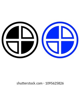 Pie Chart icon, isolated on white background