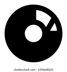 pie chart icon isolated sign symbol vector illustration - high quality black style vector icons
