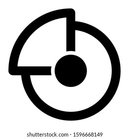 pie chart icon isolated sign symbol vector illustration - high quality black style vector icons
