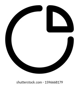 pie chart icon isolated sign symbol vector illustration - high quality black style vector icons
