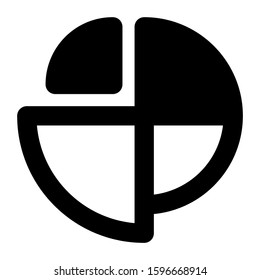 pie chart icon isolated sign symbol vector illustration - high quality black style vector icons
