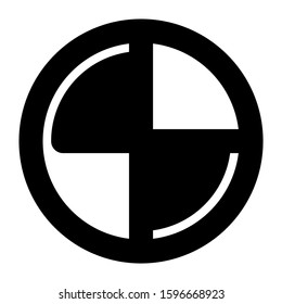 pie chart icon isolated sign symbol vector illustration - high quality black style vector icons
