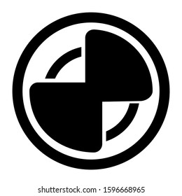 pie chart icon isolated sign symbol vector illustration - high quality black style vector icons
